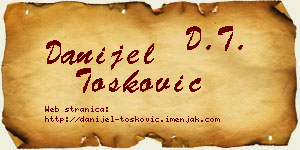 Danijel Tošković vizit kartica